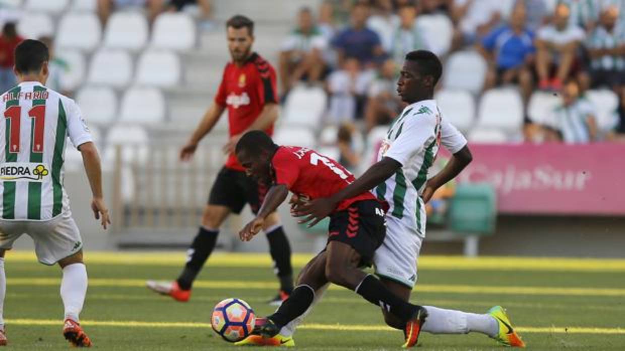 Bijimine en el partido de Liga ante el Nástic