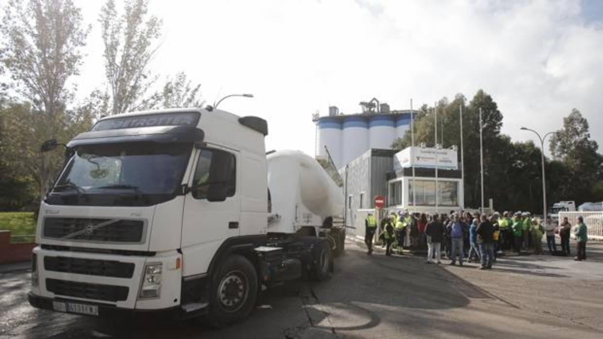 Manifestación de trabajadores de Cosmos