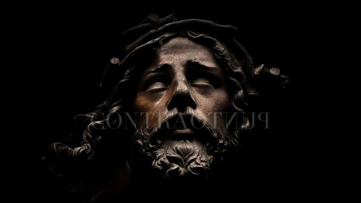 Una de las fotografías del Cristo de la Agonía