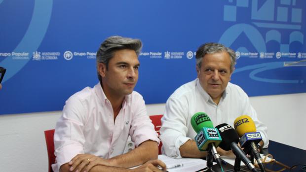 Salvador Fuentes y Andrés Lorite, esta mañana