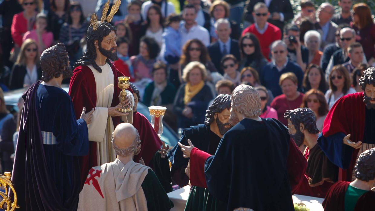 Paso de misterio de la Sagrada Cena