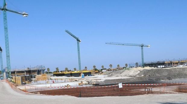 Obras del hotel en Costa Ballena