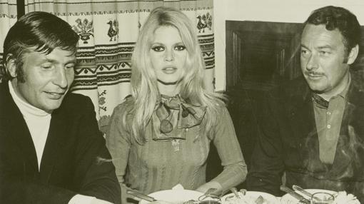 Brigitte Bardot, Gunther Sachs y Alfonso Hohenlohe