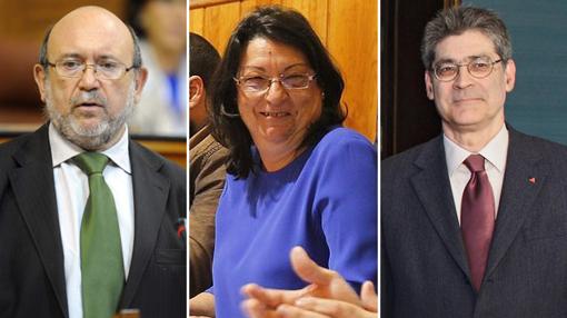 Entre los críticos de IU están Ignacio García, Juana Caballero y José Luis Pérez Tapias