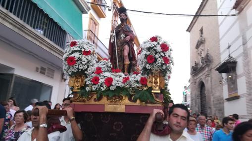 San Roque por las calles de Aguilar de la Frontera