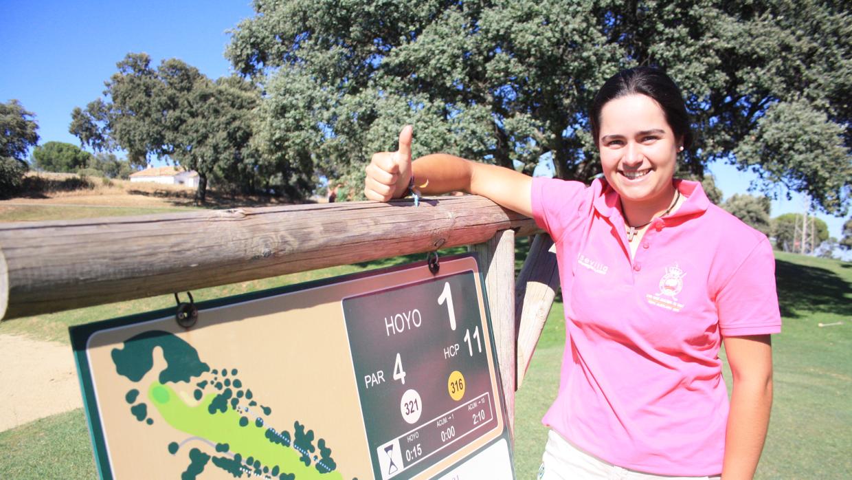 La golfista cordobesa del Real Club de Campo de Córdoba Carmen Belmonte