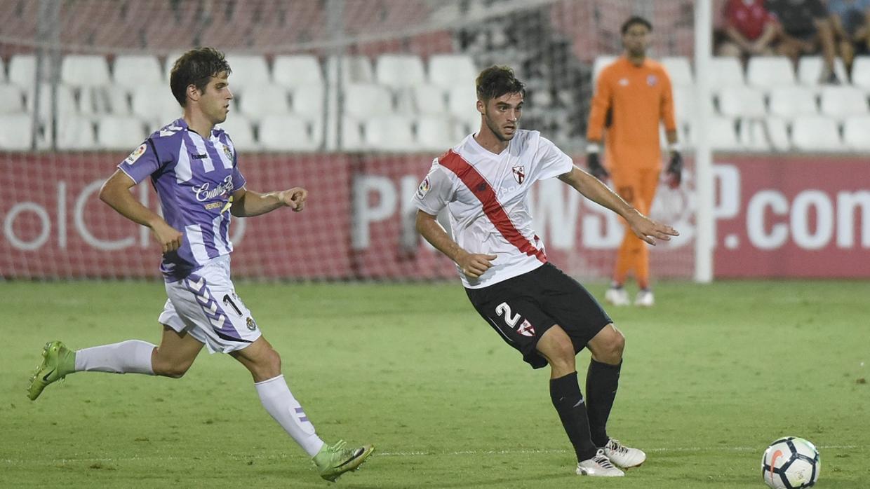 El lateral cordobés David Carmona, en el partido del fin de semana ante el Valladolid