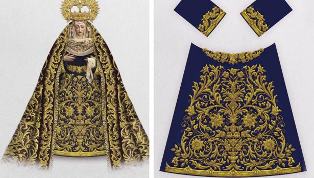 Pérez Artés bordará una nueva saya para la Virgen de Gracia y Amparo de Córdoba