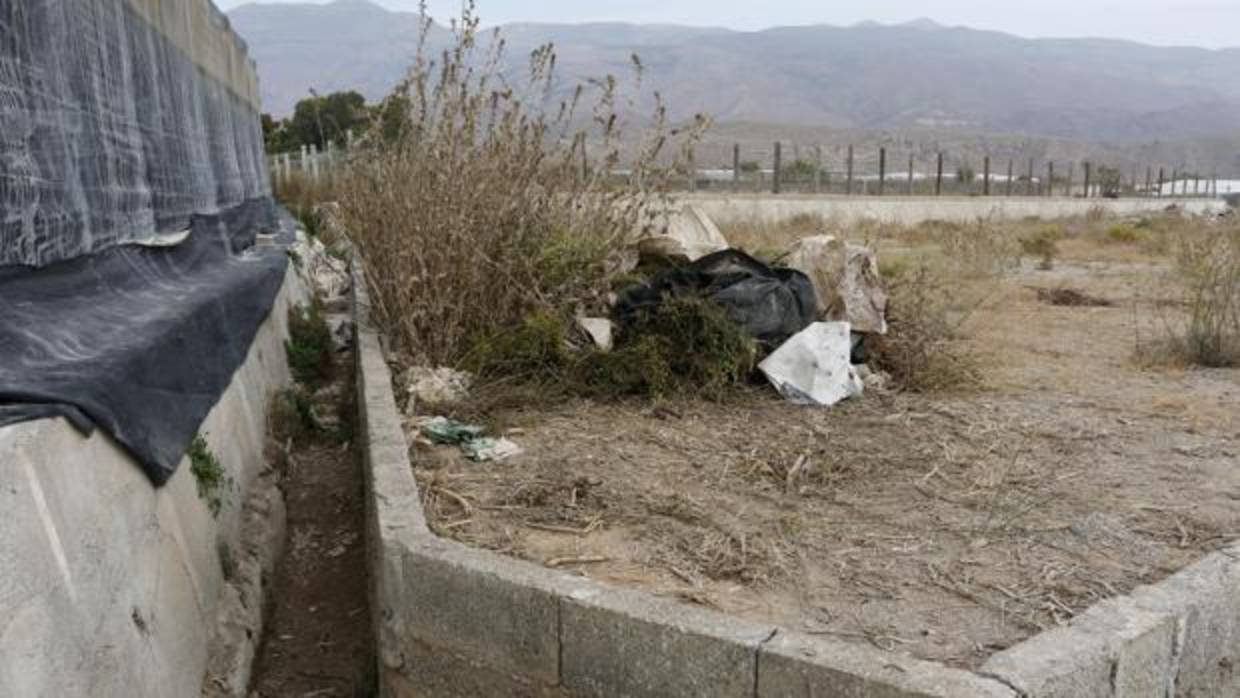 Una acequia similar a la del incidente