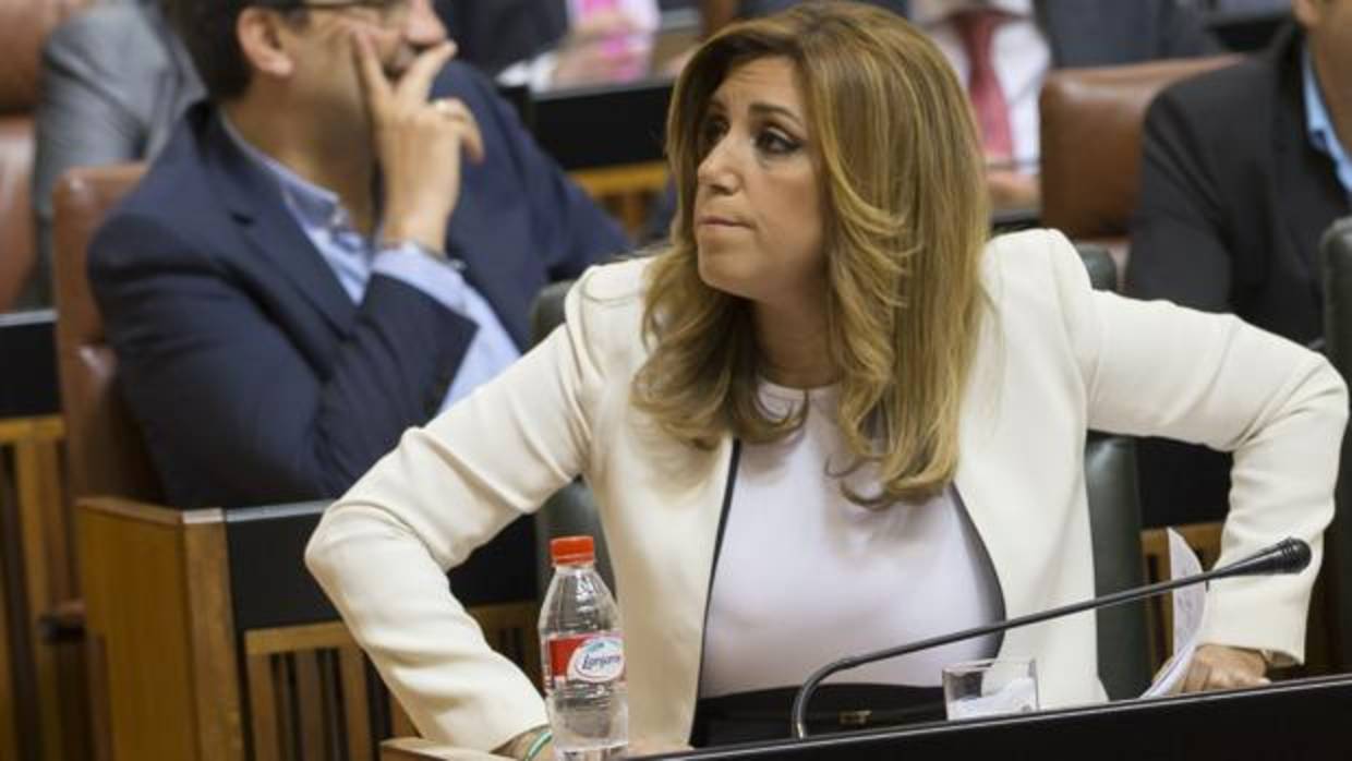 Susana Díaz, en un debate parlamentario