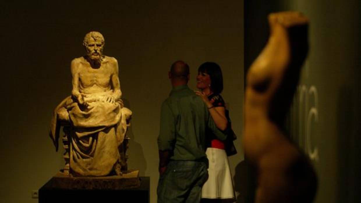 Escultura de Séneca en el Museo de Bellas Artes de Córdoba