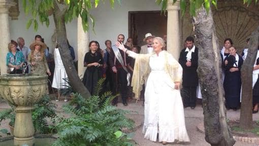 Un momento de la representación en el Palacio de Viana