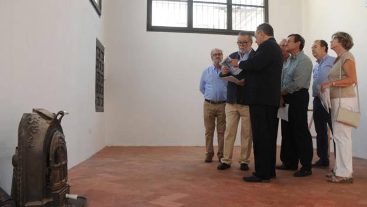 Visita de Salvador Blanco al estudio del pintor