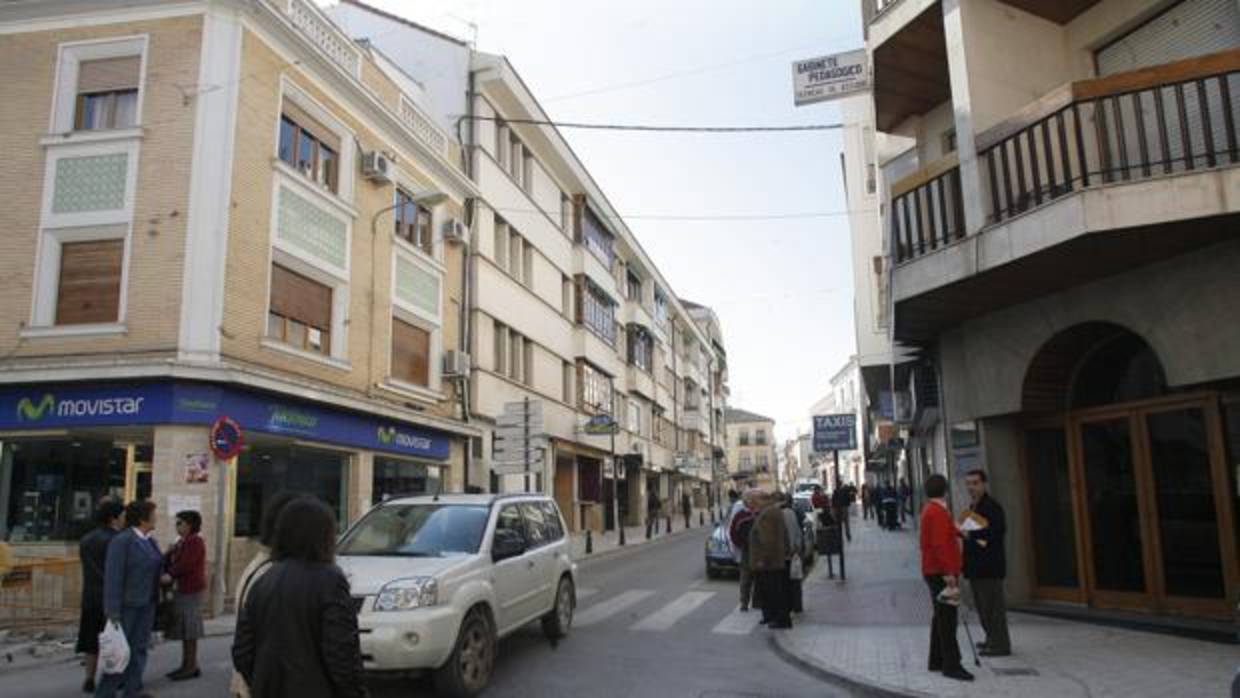 Una calle del centro de Lucena