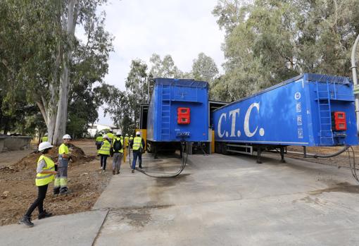 Camiones en los que se almacena el CDR
