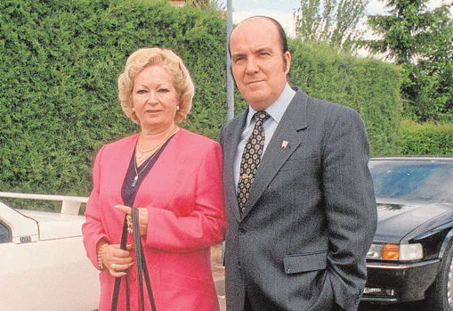 Chiquito, junto a su mujer Pepita García Gómez