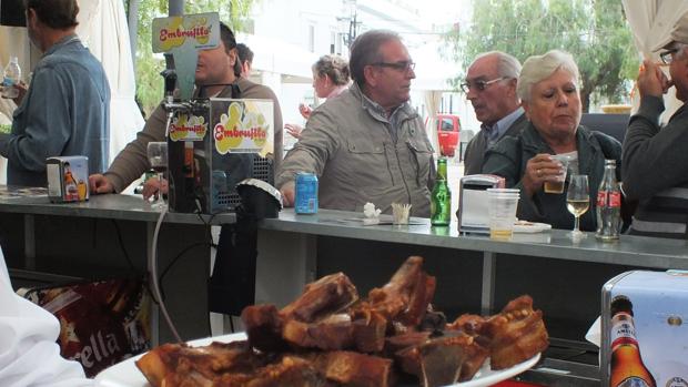 Ración festiva de lechón en Cardeña