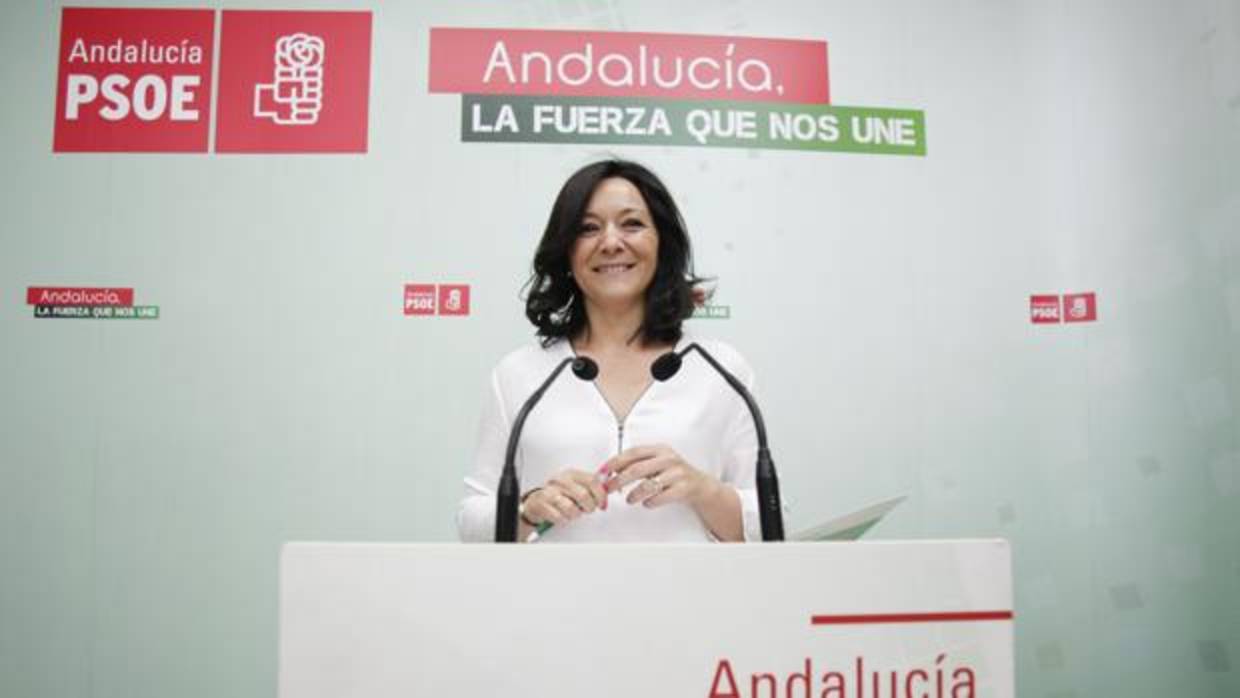 Rafaela Crespín, en la sede del PSOE