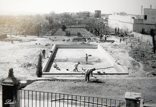 El Alcázar de los Reyes Cristianos en 1955
