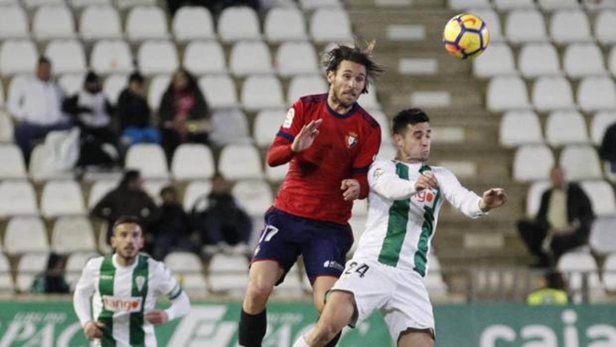 Xisco, en el último partido disputado en El Arcángel con Osasuna