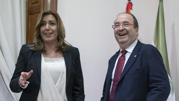 El PSC borra a Susana Díaz de la campaña en Cataluña