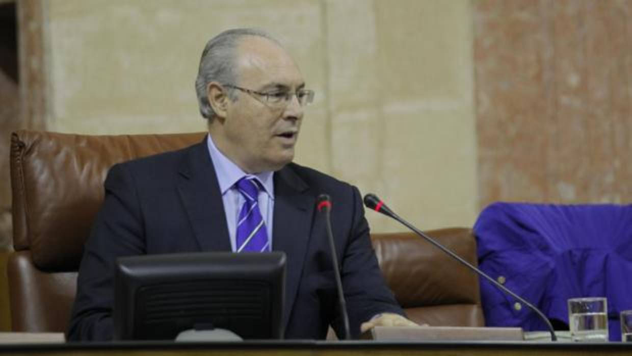 Juan Pablo Durán, en el Parlamento de Andalucía