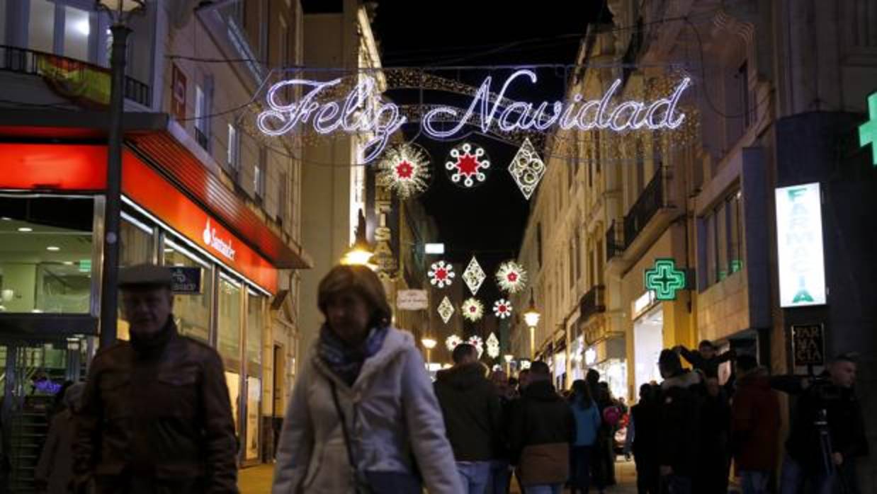 Alumbrado navideño en la calle Gondomar