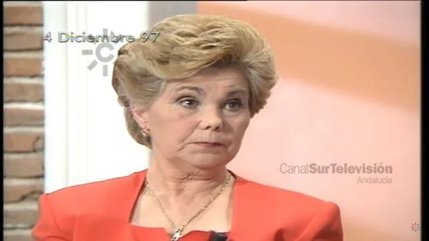 Ana Orantes, en el programa de Canal Sur al que acudió