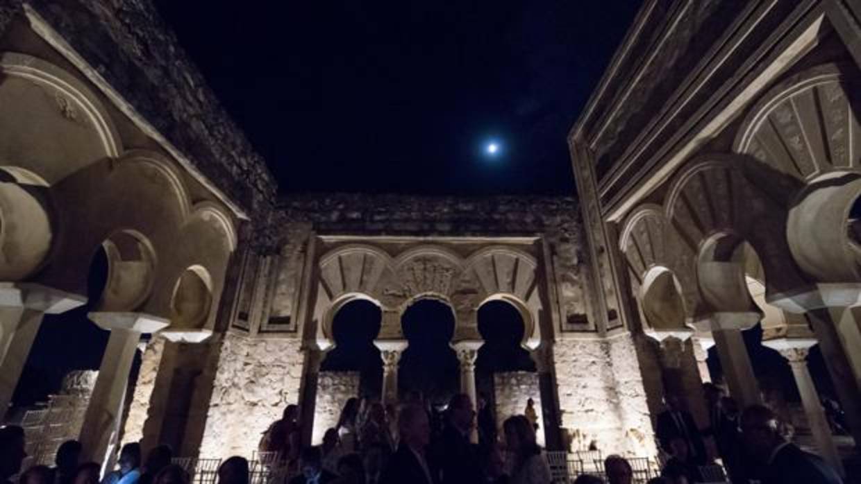 Medina Azahara, durante la inauguración de su iluminación nocturna