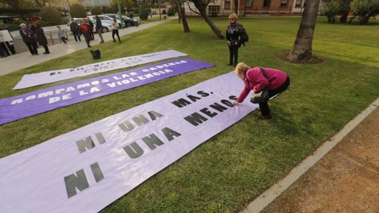 Carteles de la manifestación contra la violencia machista en Córdoba