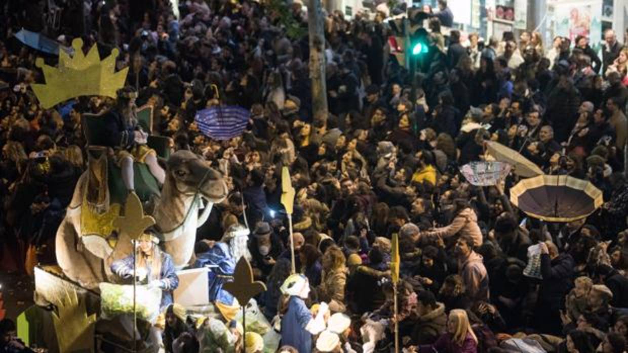 Una carroza del cortejo de los Reyes Magos en Córdoba