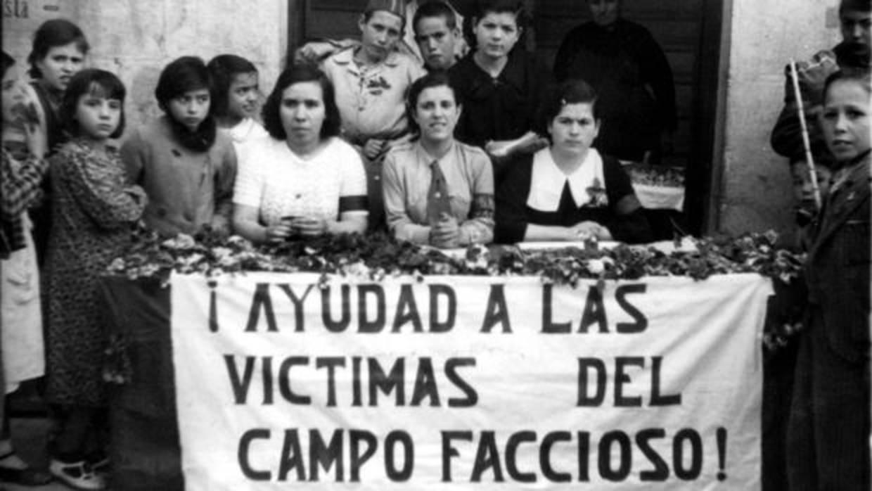 Cuestación del Socorro Rojo Internacional en Jaén durante la Guerra civil