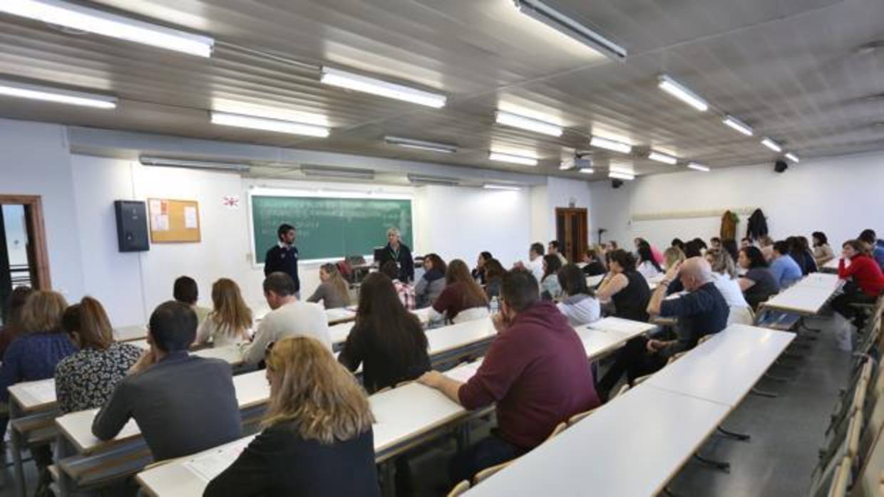 Examen de unas oposiciones de Salud en Andalucía