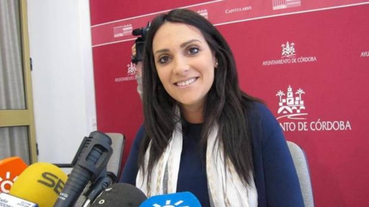 Carmen González en una rueda de prensa