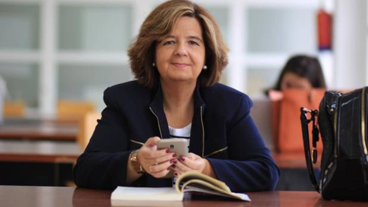 Pilar Rangel, en la Facultad de Derecho de la Universidad de Málaga