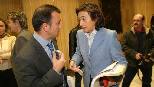 Rosa Aguilar, en 2006 cuando era alcaldesa y militaba en IU, antes de un Pleno