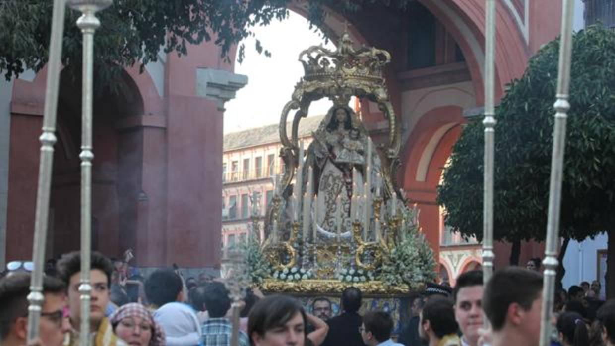 La Virgen del Socorro, en su procesión de septiembre de 2017