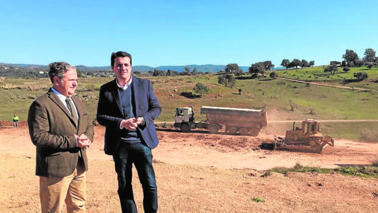 Salvador Fuentes y José María Bellido en la zona de Mirabueno de Córdoba