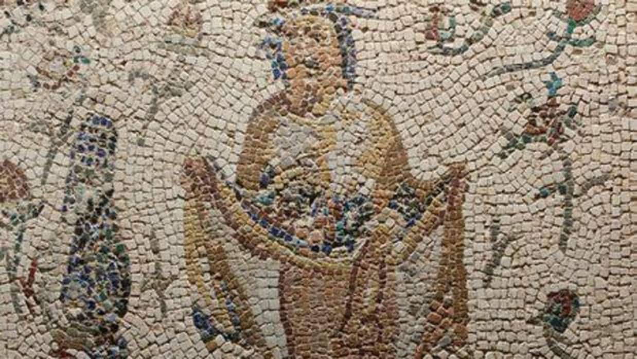 Mosaico de Príapo en el Museo Arqueológico de Córdoba