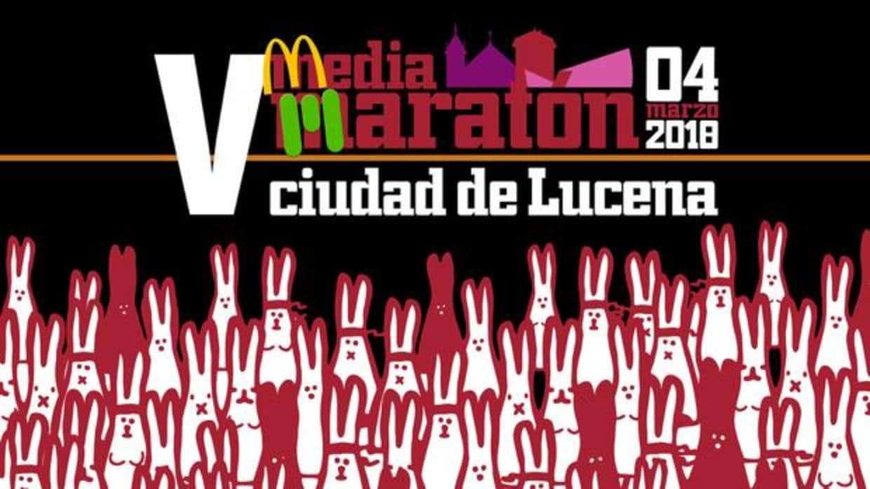 Cartel de la V Media Maratón Ciudad de Lucena