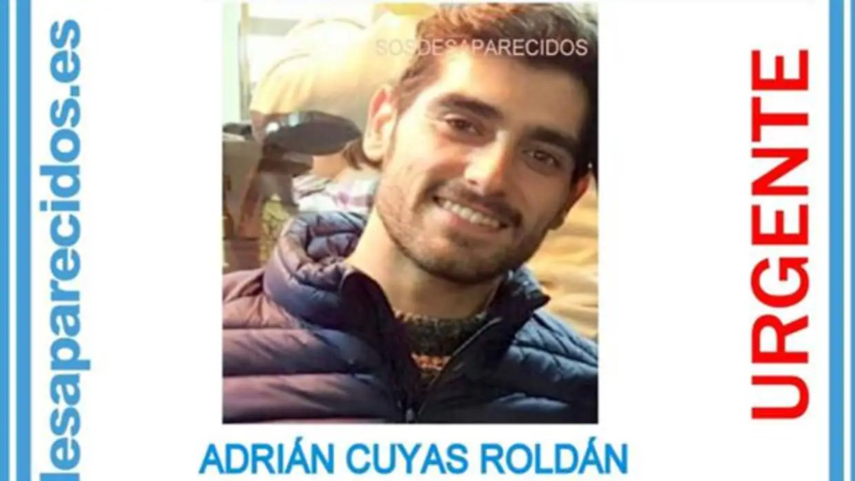 Adrián Cuyas Roldán, en la fotografía que se está difundiendo