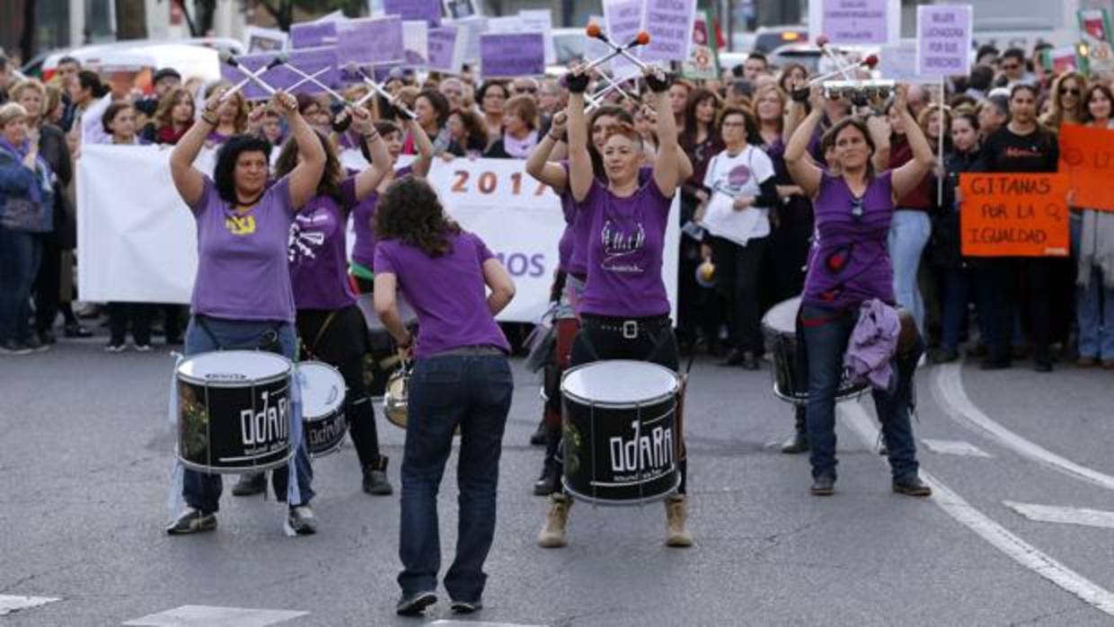 Manifestación por el Día Internacional de la Mujer celebrada en Córdoba