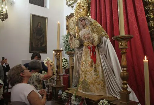 La Virgen de la Salud, que este año saldrá por primera vez en la Semana Santa de Córdoba