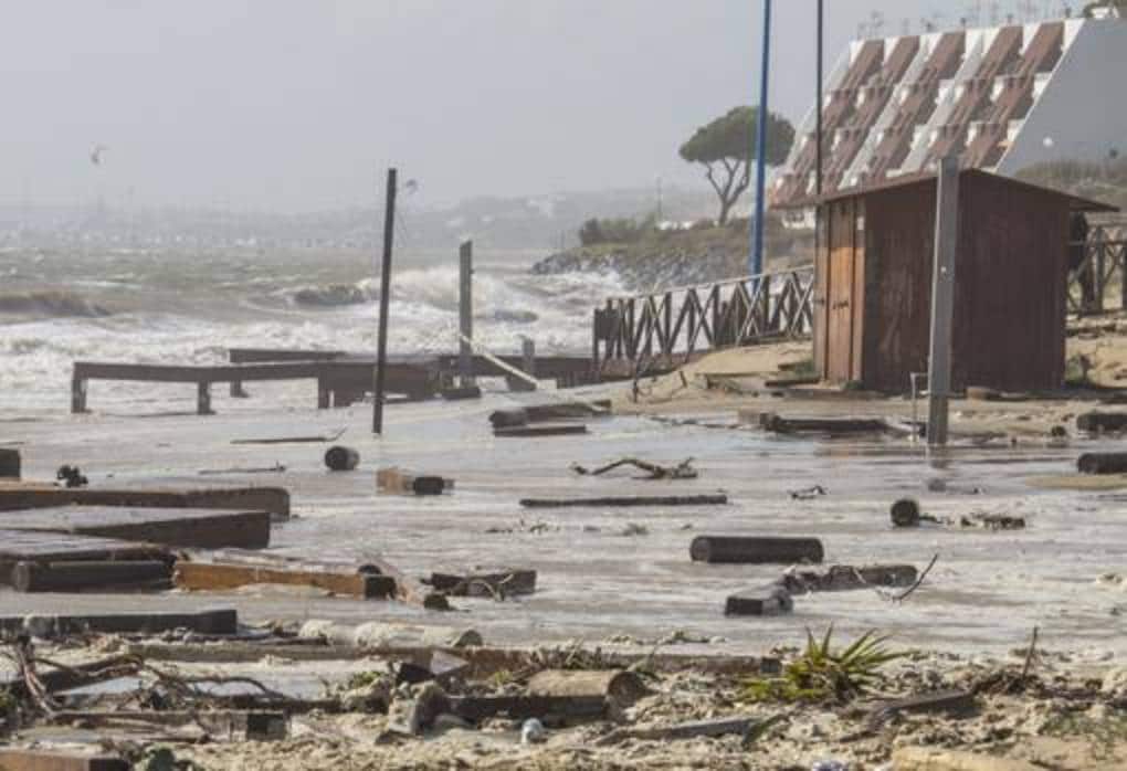 Imágenes del temporal en Huelva