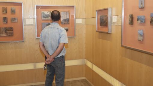 Un hombre observa una de las exposiciones del Museo de Bellas Artes de Córdoba