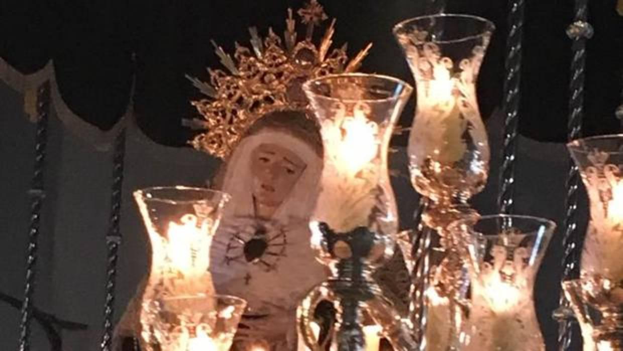Virgen de los Dolores de La Cala de Mijas el año pasado