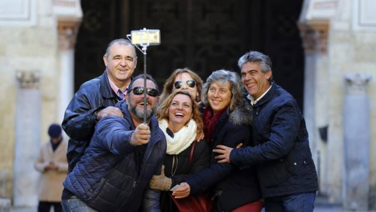 Un grupo de turistas en Córdoba