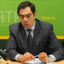 Rafael Amor, presidente de ATA-Andalucía, en una comparecencia