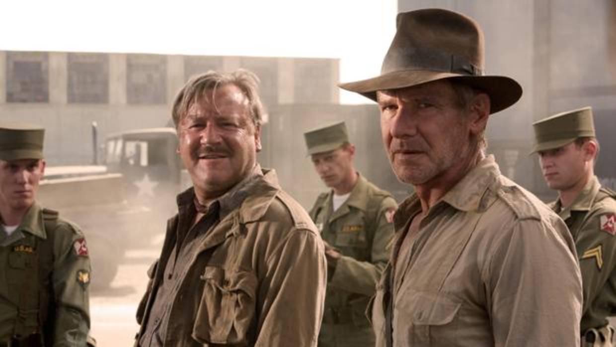 Harrison Ford interpretando al profesor Indiana Jones