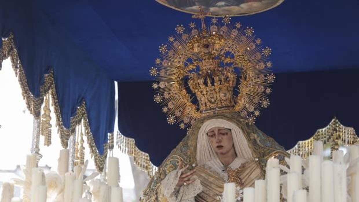 La Virgen de la Estrella con la corona estrenada en 2014